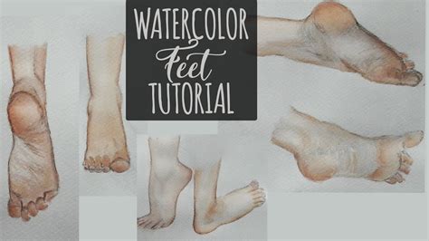How To Paint Feet Watercolor Study Youtube