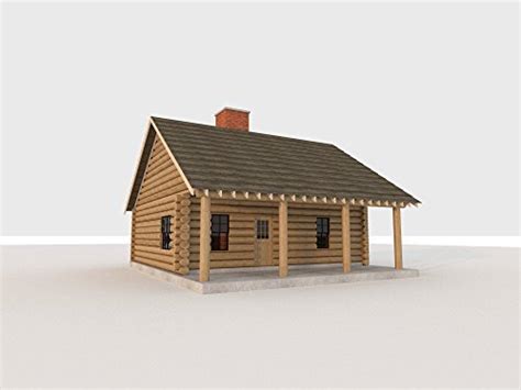 Ie Log Cabin House Plans Diy 2 Bedroom Vacation Home 840 Sqft Build