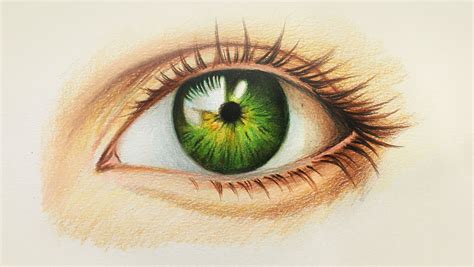 Cómo Dibujar Ojos Realistas Con Lápices De Colores Dibujos De Ojos Como Dibujar Ojos Pintado