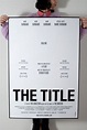 Movie poster template...To use in the classroom! Kids can pretend that ...