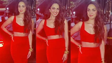 Kiara Advani Look Gorgeous In Red Outfit At Kapil Sharma Show To