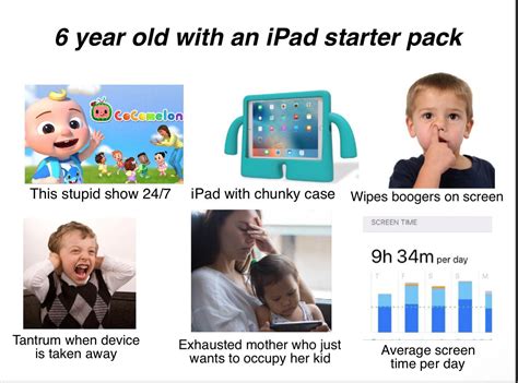 6 Year Old With An Ipad Starter Pack Rstarterpacks Starter Packs