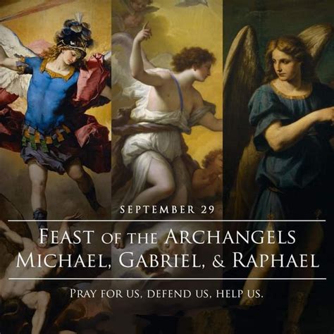 The Feast Of Sts Michael Gabriel And Raphael Archangels And Powerful