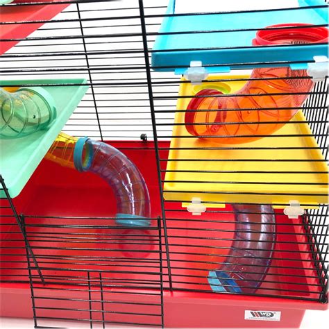 Harry the hamster 4 hacked: Cage hamster, rongeur équipée 49 x 32,5 x 62 cm avec 4 ...