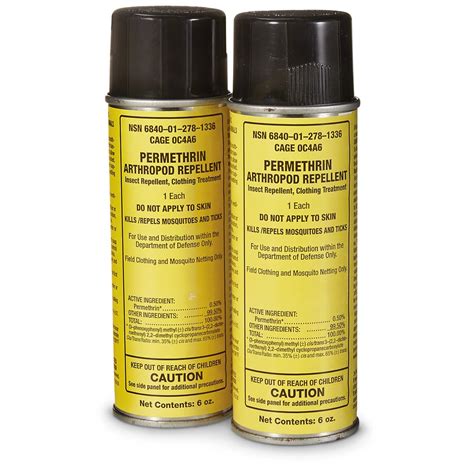 Us Military Issue Permethrin Spray Insect Repellent 2 Pack 666762