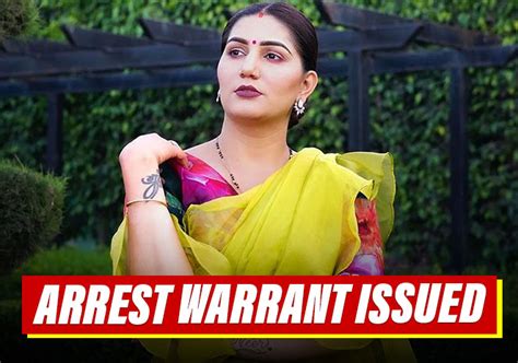 Arrest Warrant Issued Against Sapna Choudhary