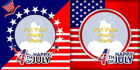Happy 4th Of July 2023 Profile Picture Frame Usa Independence Day