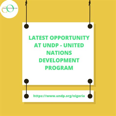 United Nations Development Program 2023 Career Oppotunities