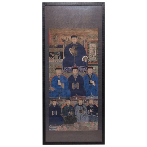 Framed Chinese Ancestor Portrait For Sale At 1stdibs