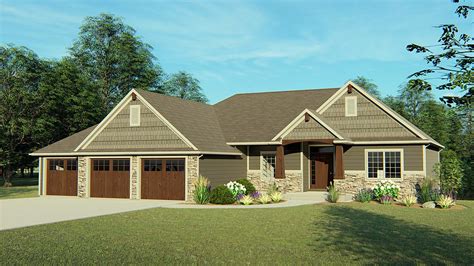 House Plan 50736 Craftsman Style With 1969 Sq Ft 3 Bed 2 Bath 1