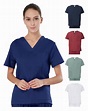 Unisex Clinic Nurse Doctor Scrubs Top Workwear Professionals Healthcare ...