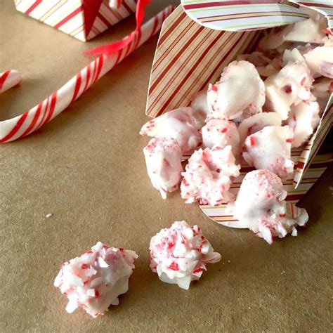 White Chocolate Dipped Red Vines Rolled In Peppermint Chocolate