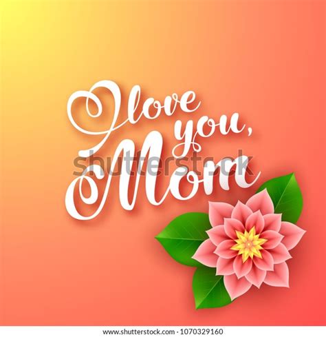 Mothers Day Greeting Card Flower Vector Stock Vector Royalty Free 1070329160