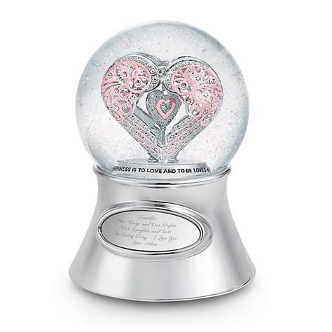 Say It With Love Musical Snow Globe Snow Globes Personalised Snow