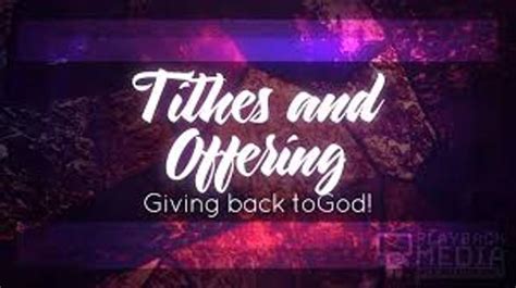 Tithes And Offering Powerpoint Template