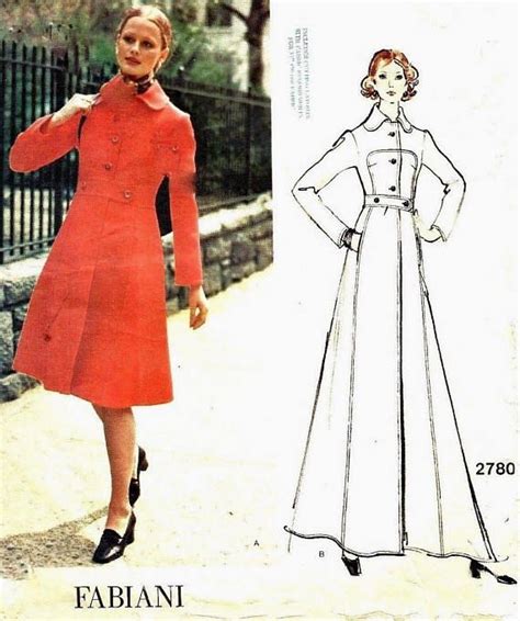 vintage 1970 s sewing pattern vogue couturier coat in two etsy vogue patterns 1970s sewing