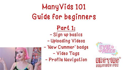 ManyVids 101 Guide For Beginners PART 1 YouTube