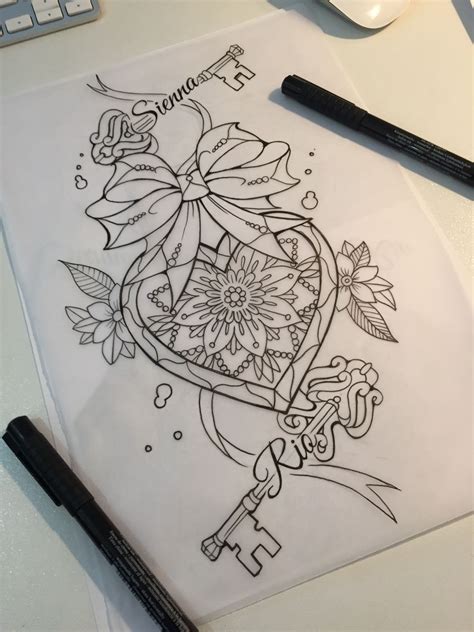 Thigh Piece Design Done For Our Client Locket Tattoos Tattoos Girly