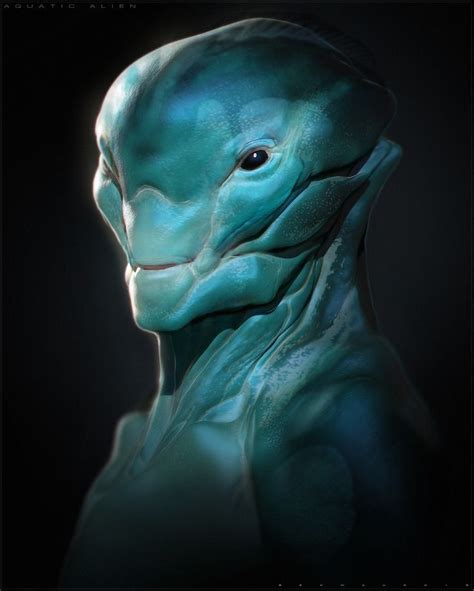 Underwater Alien Species Creature Concept Art Alien Concept Alien Concept Art