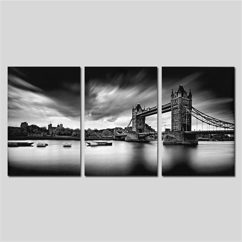 Black And White Cool Modern City London Tower Bridge Decoration Wall