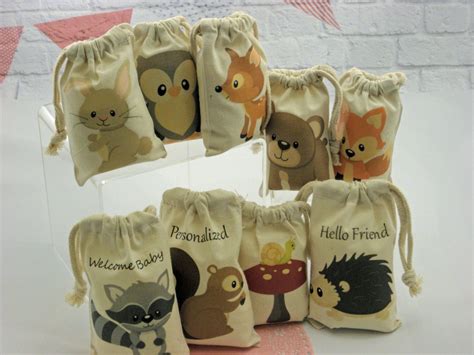 9 Forest Woodland Animals Favor Bags Baby Shower And Etsy In 2021