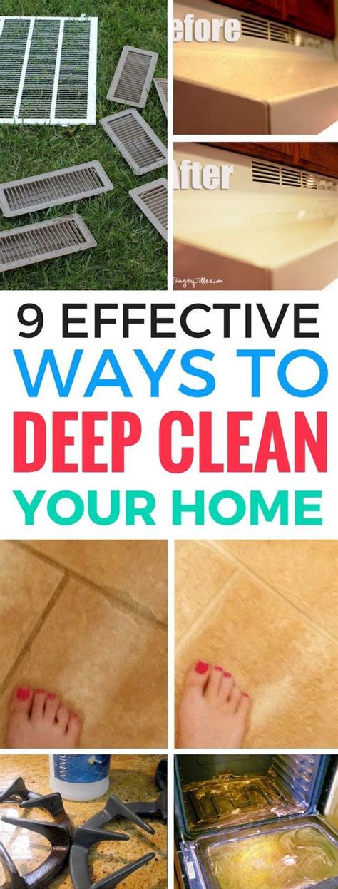 9 Effective Ways To Deep Clean Your Home Life A Ninja Craftsonfire Deep Cleaning Tips Deep