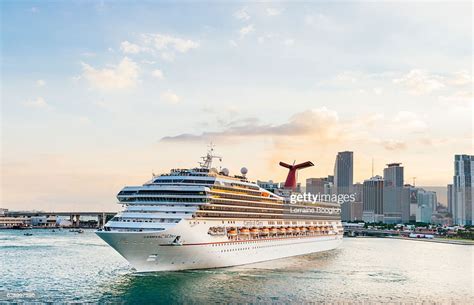 Cruise Ship Downtown Port Of Miami Florida Travel Destinations Usa High
