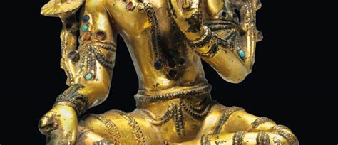 Global Nepali Museum A Gilt Bronze Figure Of Green Tara Global