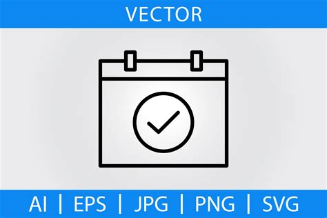 Vector Calendar Outline Icon Graphic By Samdesigns · Creative Fabrica