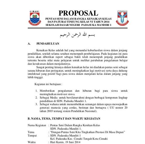 Contoh Proposal Kegiatan Sekolah Pdf Homecare24