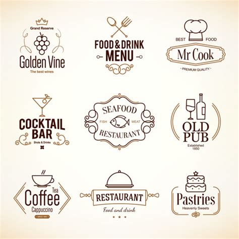 Restaurant Food Menu Logos Vector Design Vectors Graphic Art Designs In