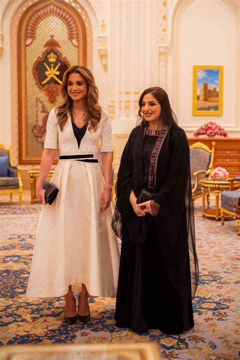 Photo La Reine Rania De Jordanie Rencontre Sayyida Ahad Bint Abdullah