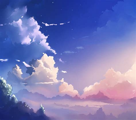 Purple Anime Sky Wallpapers Top Free Purple Anime Sky Backgrounds Wallpaperaccess