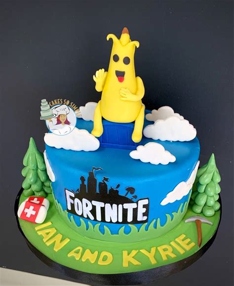 Fortnite Birthday Cake Banana Skin Postres Fiesta