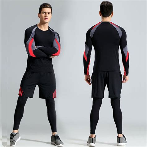 men workout long johns pro gymming compression fitness winter quick dry male autumn sporting