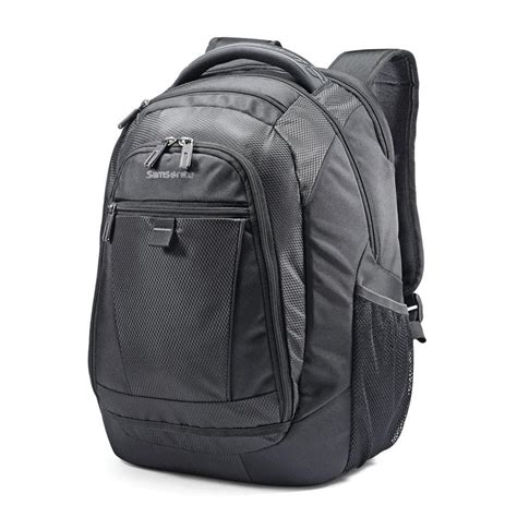 Samsonite Tectonic 17 In Black Laptop Backpack With Contoured Straps 66303 1041 The Home Depot