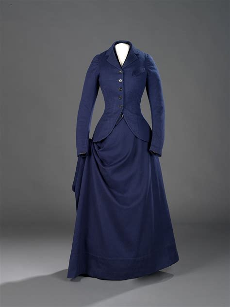 Jacket Waistcoat And Skirt Of Four Piece Riding Habit Late 1870s
