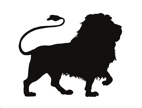 Lion King Silhouette Stencil