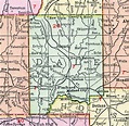 Dale County, Alabama, Map, 1911, Ozark, Midland City, Daleville