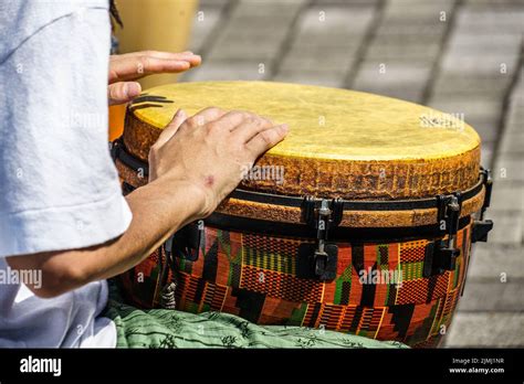 Image Of The Drum Bongo Stock Photo Alamy