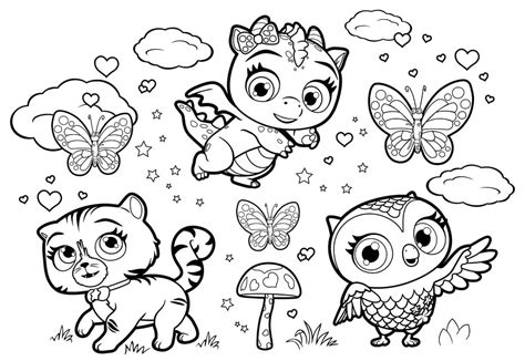 Little Charmers Pets Coloring Page Free Printable Coloring Pages For Kids