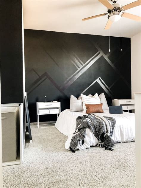 How To Paint A Mattegloss Accent Wall Bedroom Paint Design Black
