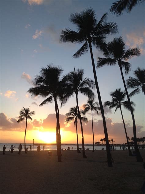 Sunset On Waikiki Beach 2 5 15 Photo By Troy Shanks Waikiki Beach