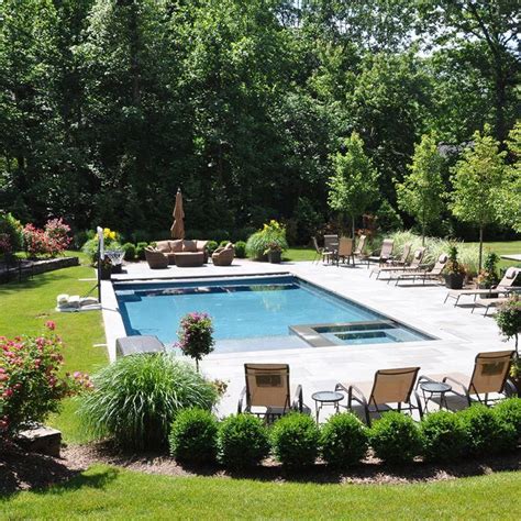Inground Pool Landscaping Swimming Pools Backyard Small Backyard