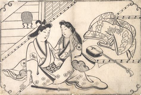 Hishikawa Moronobu 菱川師宣 Two Lovers Japan Edo period The Metropolitan Museum