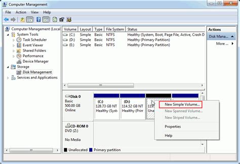 Partition Hard Disk Using Disk Management