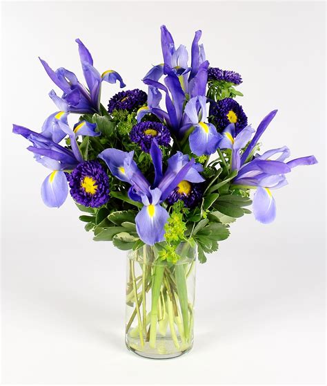 Idyllic Iris Vase In Saint Paul Mn Iron Violets Design Studio