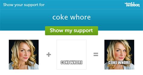 Coke Whore Support Campaign Twibbon