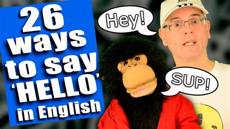 Learning English Say Hello Youtube