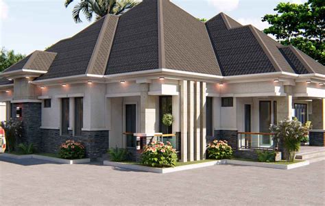 Nigerian House Plan 4 Bedroom Bungalow